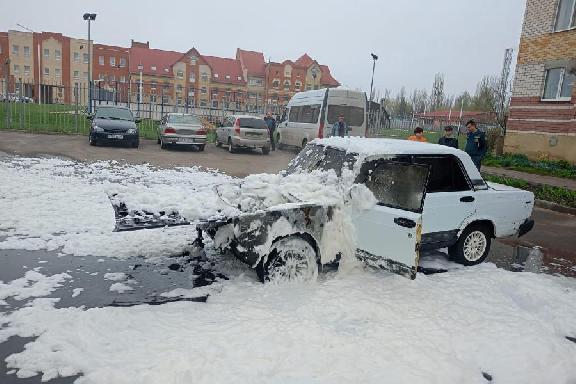 В посёлке Первомайский сгорел автомобиль