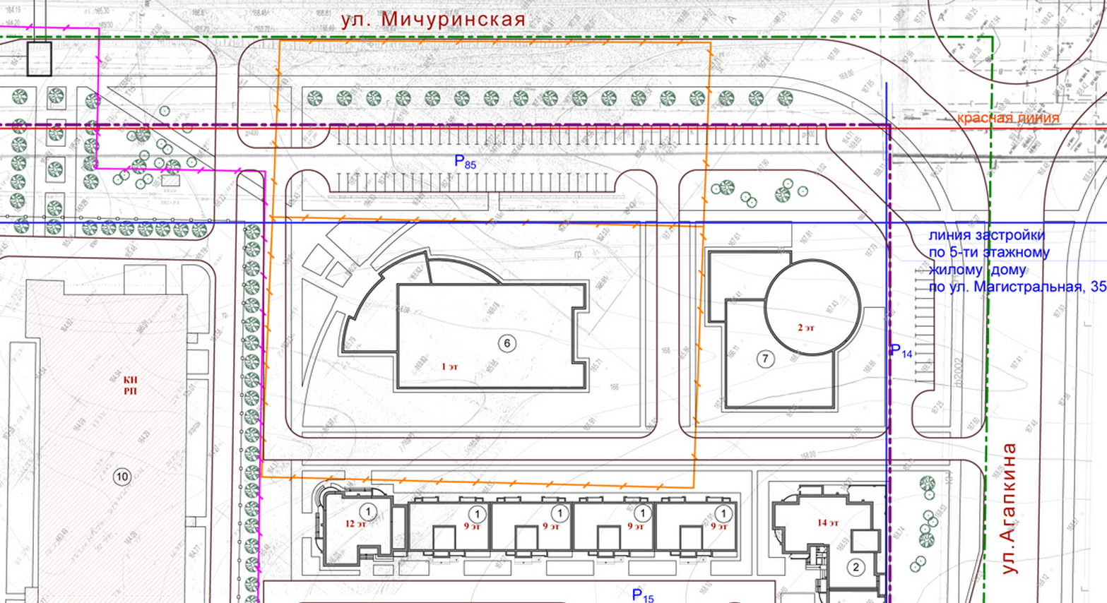 Карта мичуринская тамбов