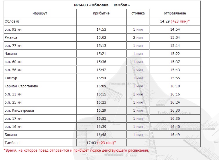 Расписание рассказово тамбов
