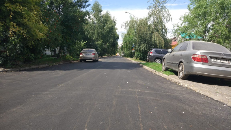 Ремонт дороги на улице Никифоровской в Тамбове вышел на завершающую стадию