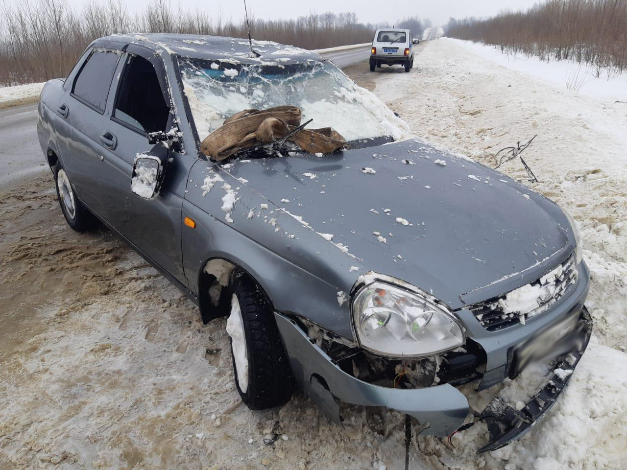 На трассе в Моршанском районе легковушка перевернулась в кювет | 19.01.2022  | Тамбов - БезФормата