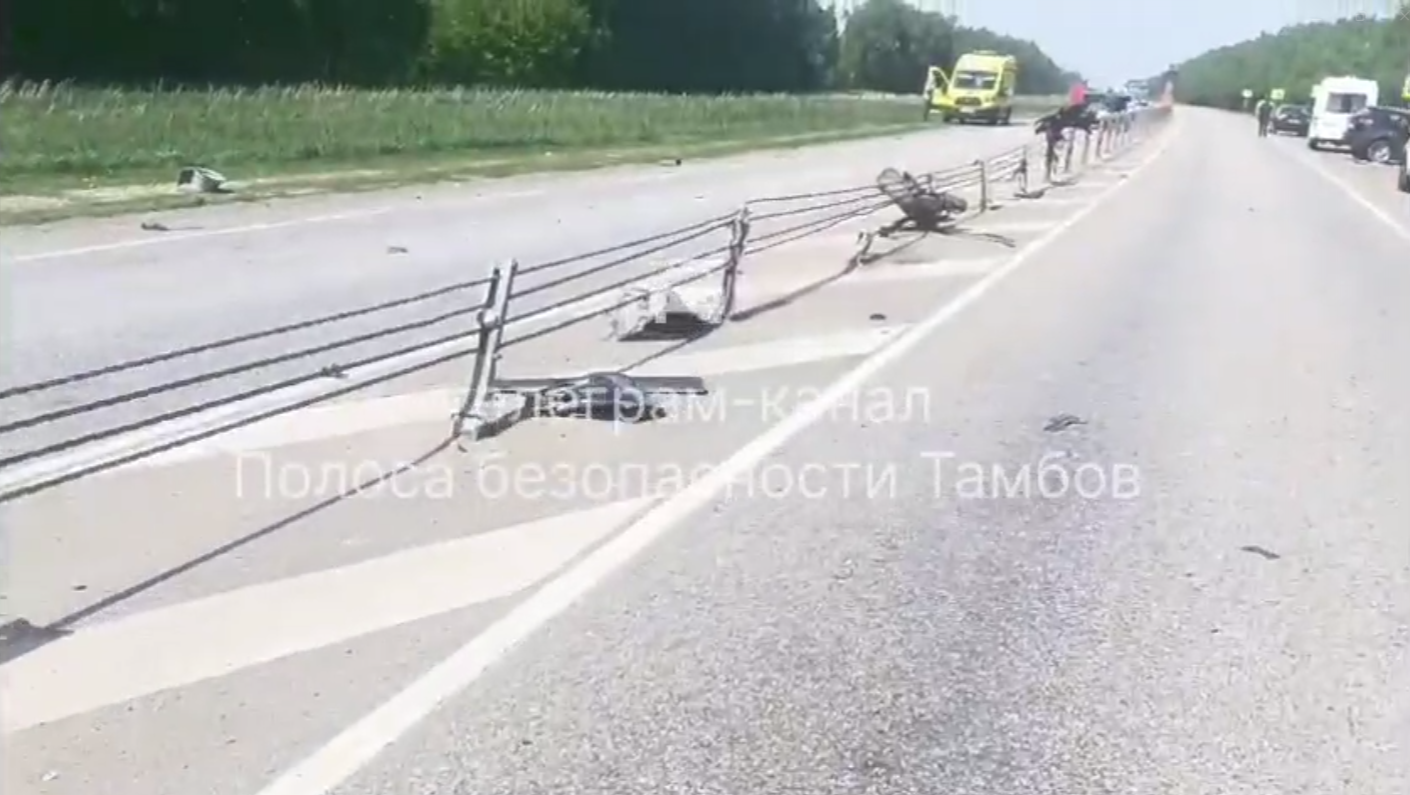 В Сампурском округе иномарка врезалась в тросовое ограждение: есть  пострадавшие | ИА “ОнлайнТамбов.ру”