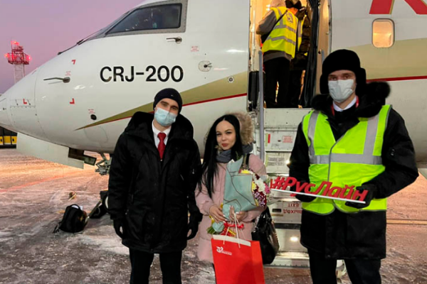 Из Тамбова авиакомпания "РусЛайн" перевезла 500-тысячного пассажира