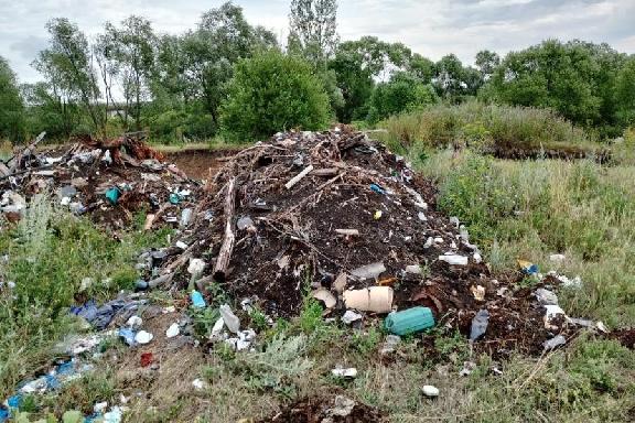 Под Тамбовом обнаружили очередную несанкционированную свалку мусора