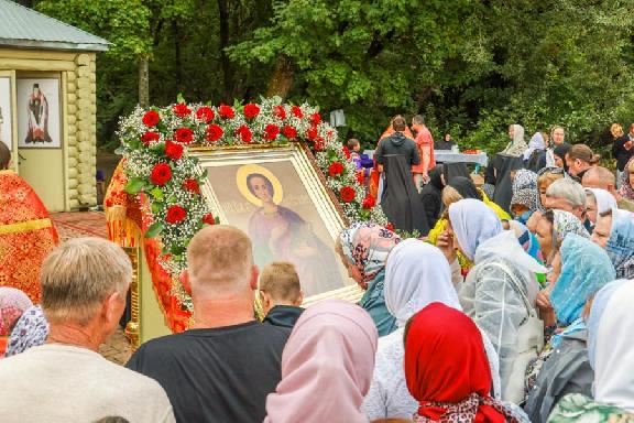 В Тамбовский округ в день памяти великомученика Пантелеимона доставили старинную икону