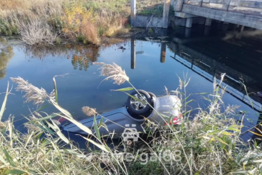 Иномарка упала в реку в Тамбовской области: водитель погиб на месте