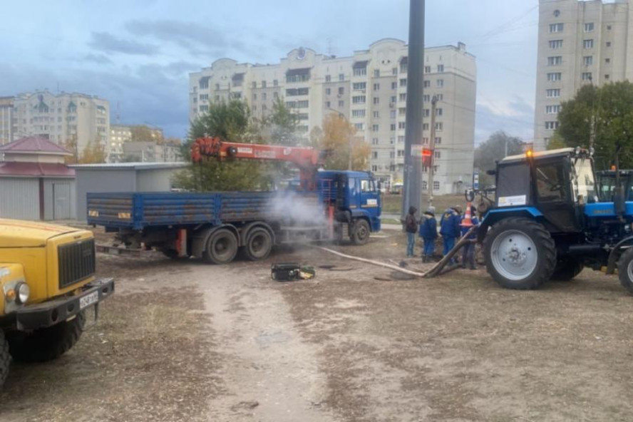 На севере Тамбова произошло повреждение на магистральной тепловой сети