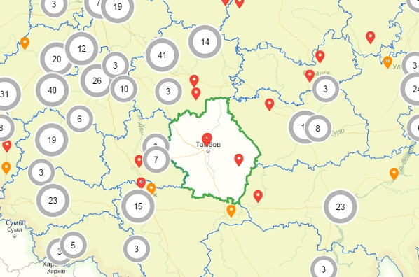 Карта свалок онф