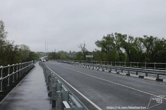 В Тамбовской области завершили ремонт моста на автодороге 