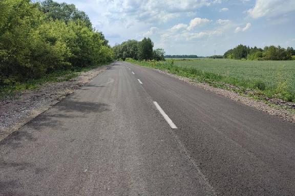 В Тамбовской области отремонтировали 8-километровый участок дороги почти за 50 млн рублей