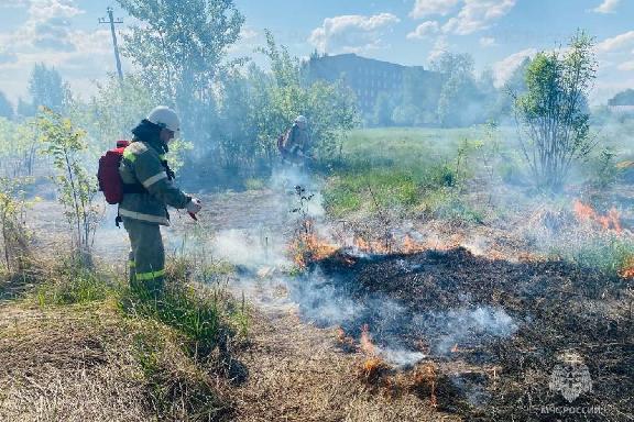 В Тамбовской области пожарные-добровольцы за один день потушили два возгорания